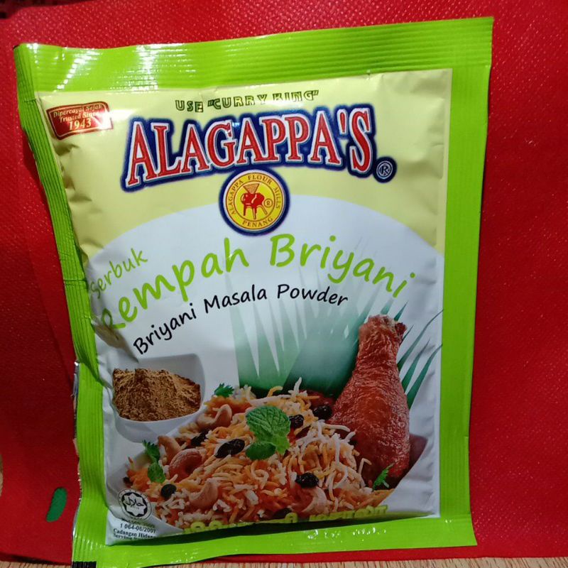 

ALAGAPPAS REMPAH BRIYANI/BRIYANI MASALA 100G