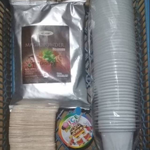 

Paket eskrim 250gr+cup plastik 50/60ml