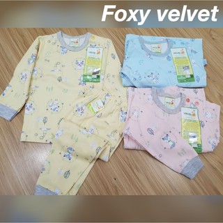 Setelan Baju  Tidur  Piyama Panjang  Velvet  Junior  SML LB LL 