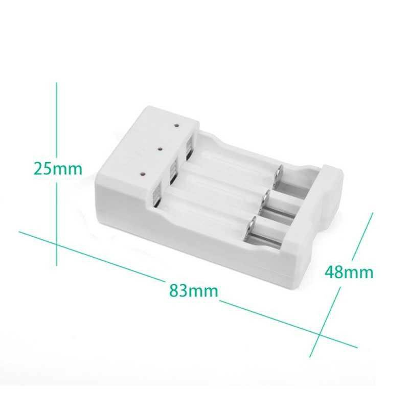 Charger Baterai AA dan AAA 4 Slots Usb Plug