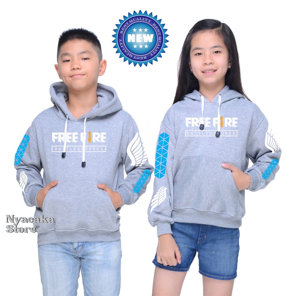 Sweater Hoodie Jaket Pria/Wanita/Anak FF/Free Fire Calca Angelica Hoodie Sweater Jaket [COD]