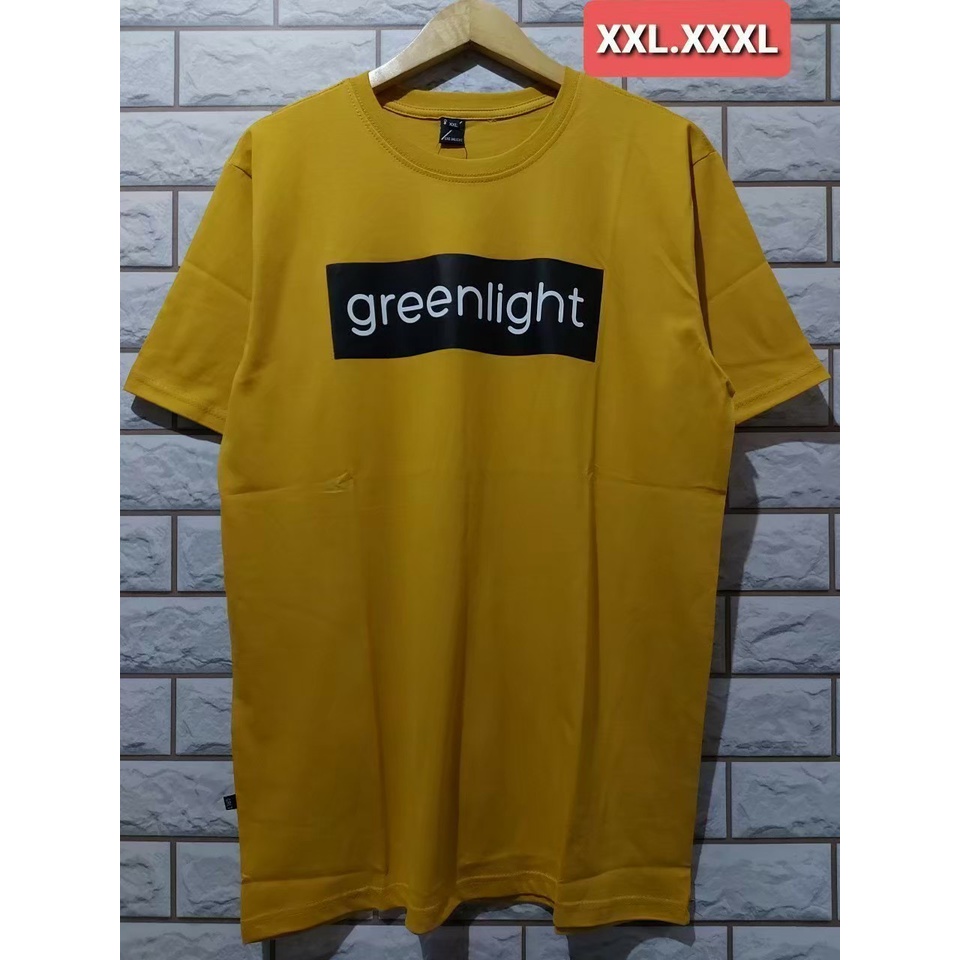 BAJU kaos greenlight Original kaos Ariel original greenlight warna kuning motip blok bestseller vira