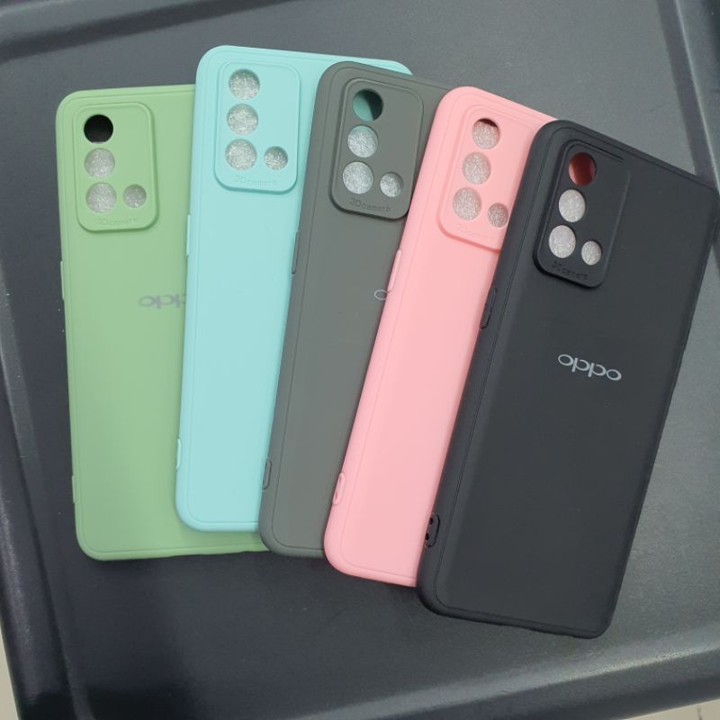 Silvertech Kesing OPPO A95 Softcase Silikon frosted Case Temperglass Dan Accessories Lainnya untuk A95