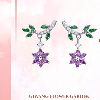 Anting Sandra Dewi Gold Flower Garden Collection 3ASZ397