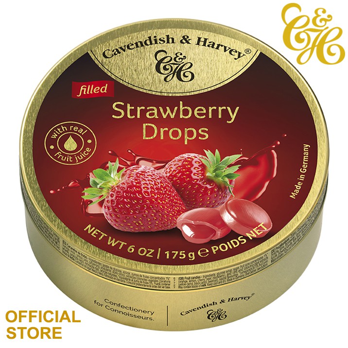 

Cavendish & Harvey Strawberry Filled Drops 175g