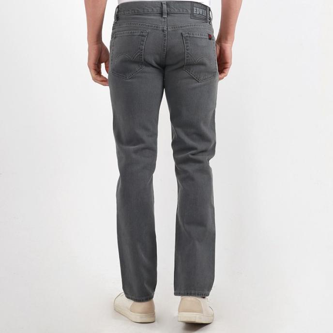 edwin celana jeans n.london grey reguler fit pria panjang grey