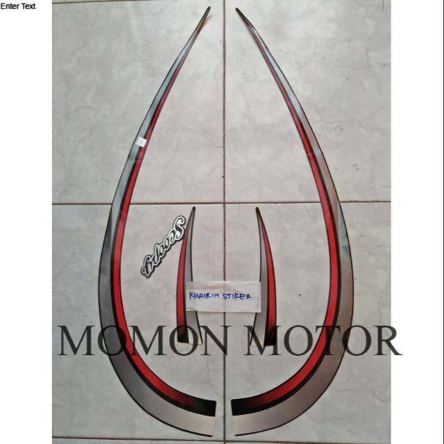 Sticker Striping honda scoopy 2012 hitam merah