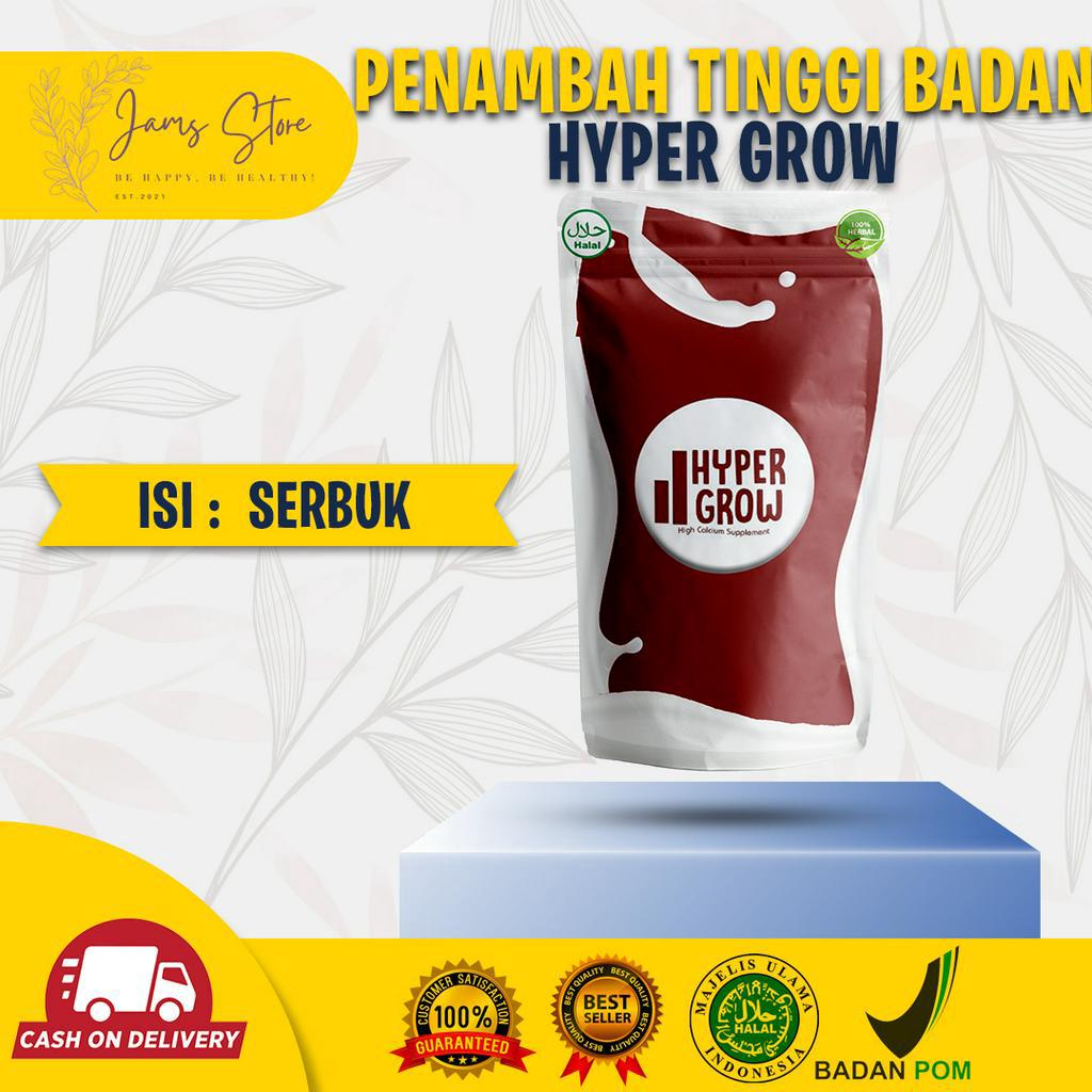 

HYPER GROW SUSU – Peninggi Badan Terlaris / susu penambah tinggi badan / penambah tinggi badan cepat