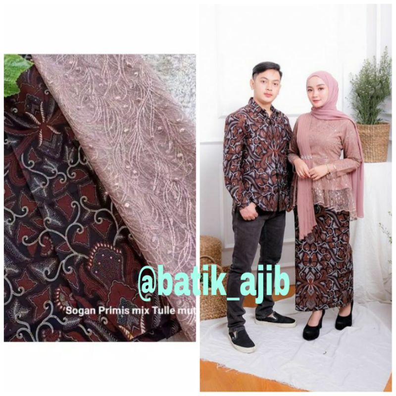 Kain Batik Fashion Jarik Batik Sogan Kebaya Wanita Modern