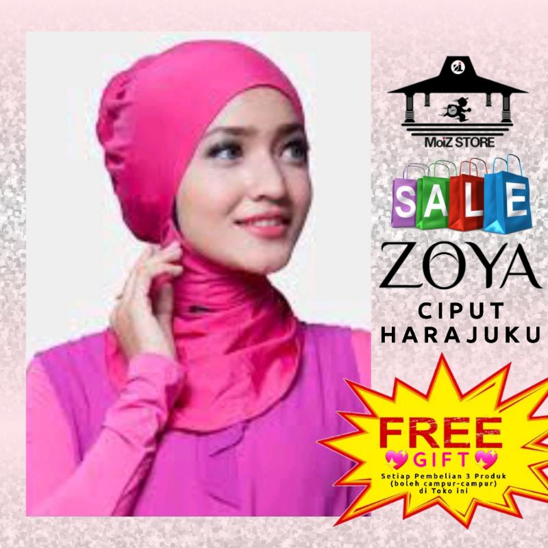 Zoya Ciput Ninja Harajuku Jilbab Hijab Bergo Kerudung Krudung Zoya Instan Instant Langsung Motif Zoy