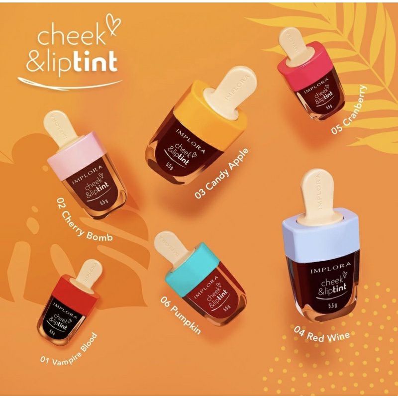 IMPLORA Cheek &amp; Lip Tint Model Ice Cream - Set Liptint &amp; Pemerah Pipi