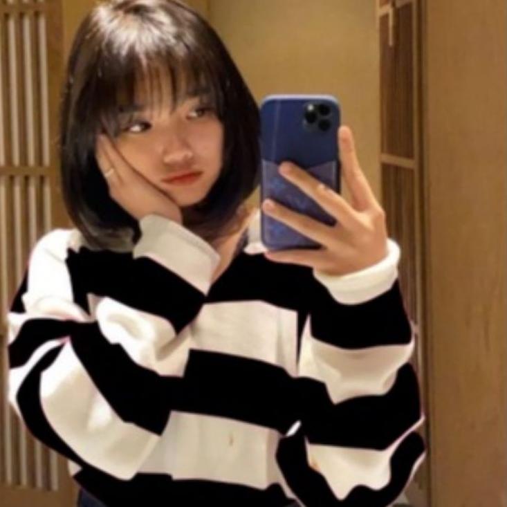 정 Fuji Crop Rajut/Blouse Rajut Fuji/Blouse Blaster/rajut blaster/Baju Fuji/atasan rajut belang Milik