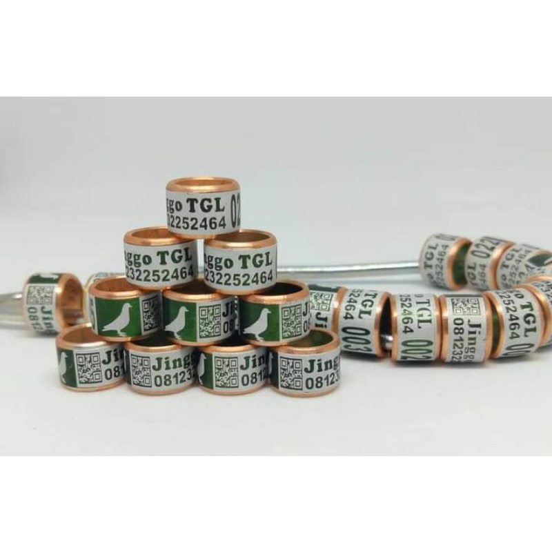 Ring merpati mewah / laser winer mk logo