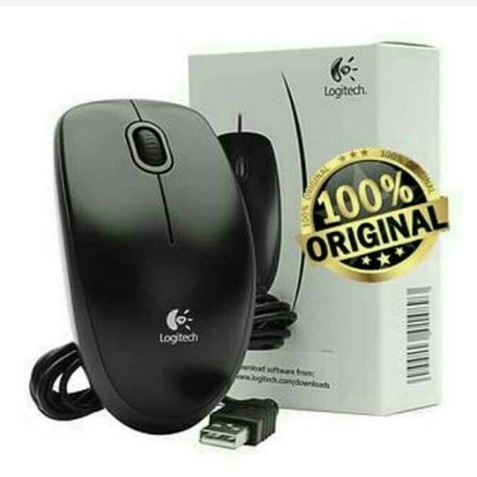 Mouse USB Logitech B100 JAMINAN RESMI DAN ORIGINAL