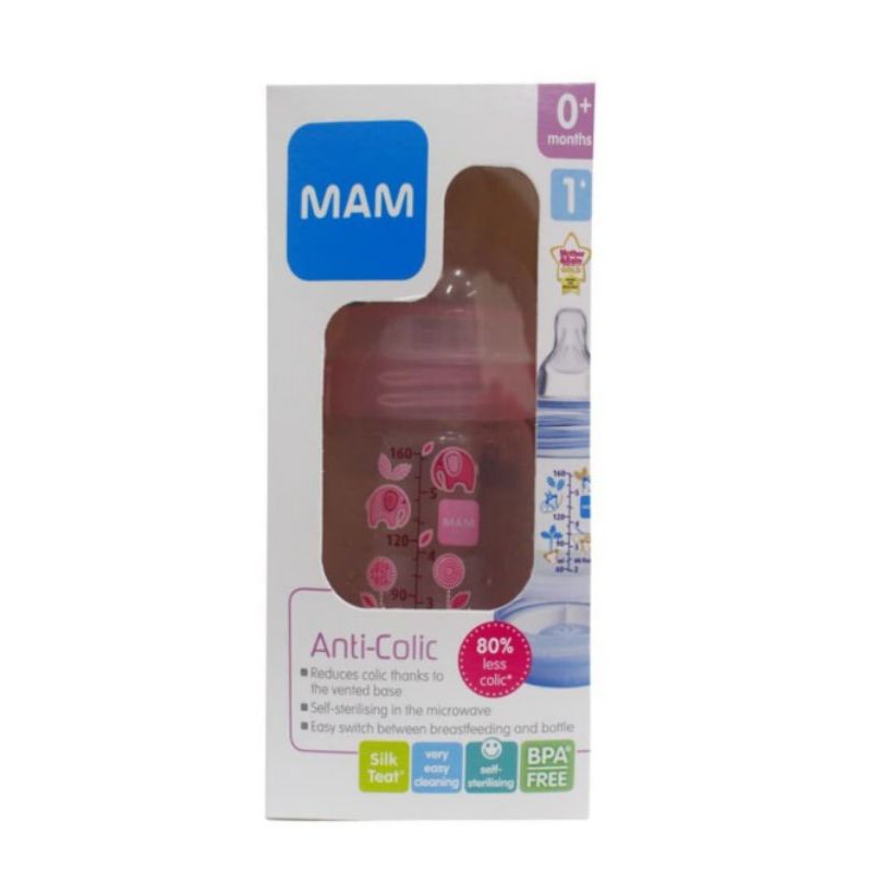 MAM Anti Colic Baby Bottle 160ml Botol Dot MAM