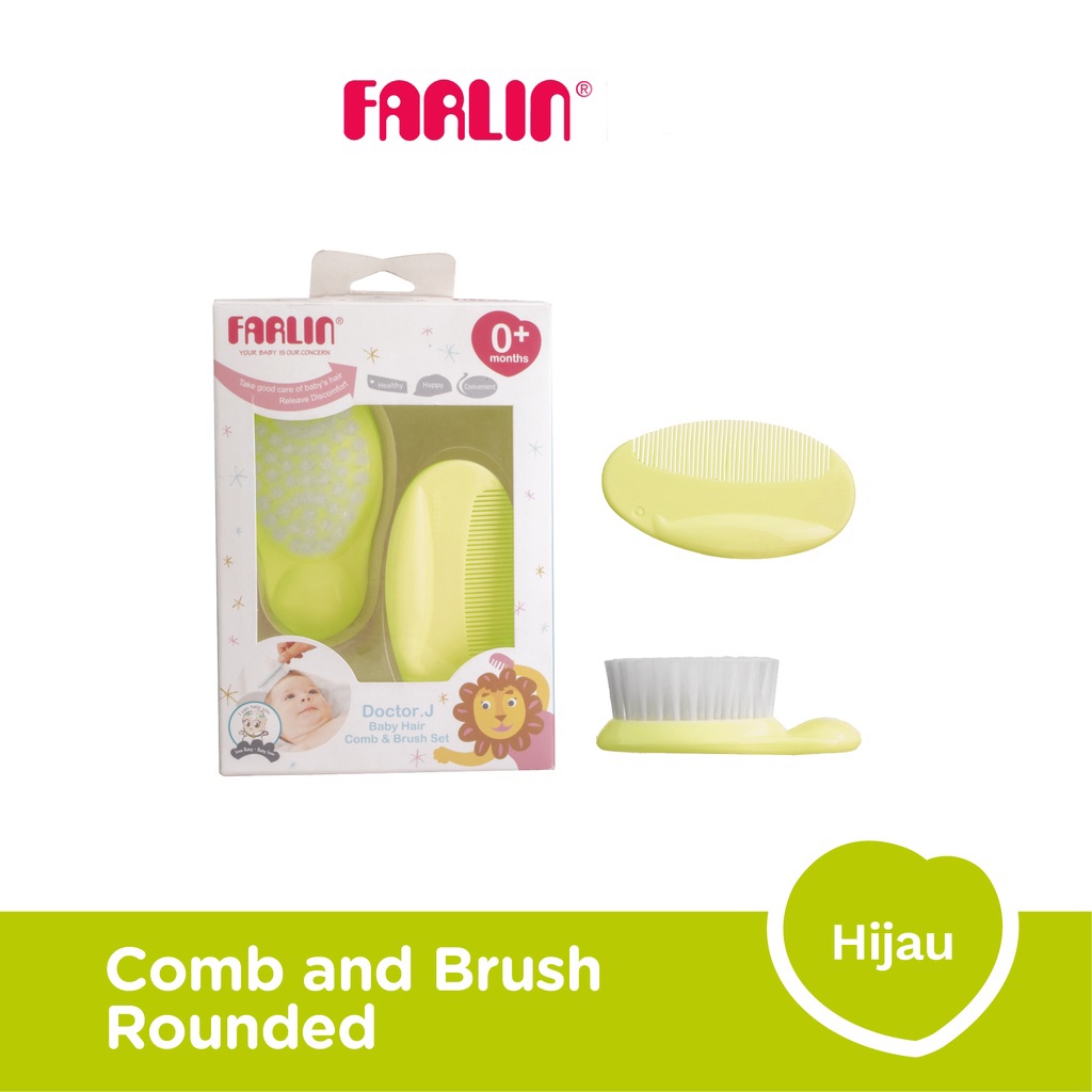 FARLIN COMB &amp; BRUSH ROUNDED