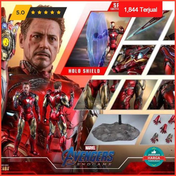 Mainan Anak Super Sale Hot Toys Iron Man Mark 85 Battle Damaged Ver Avengers Endgame Deluxe Premium