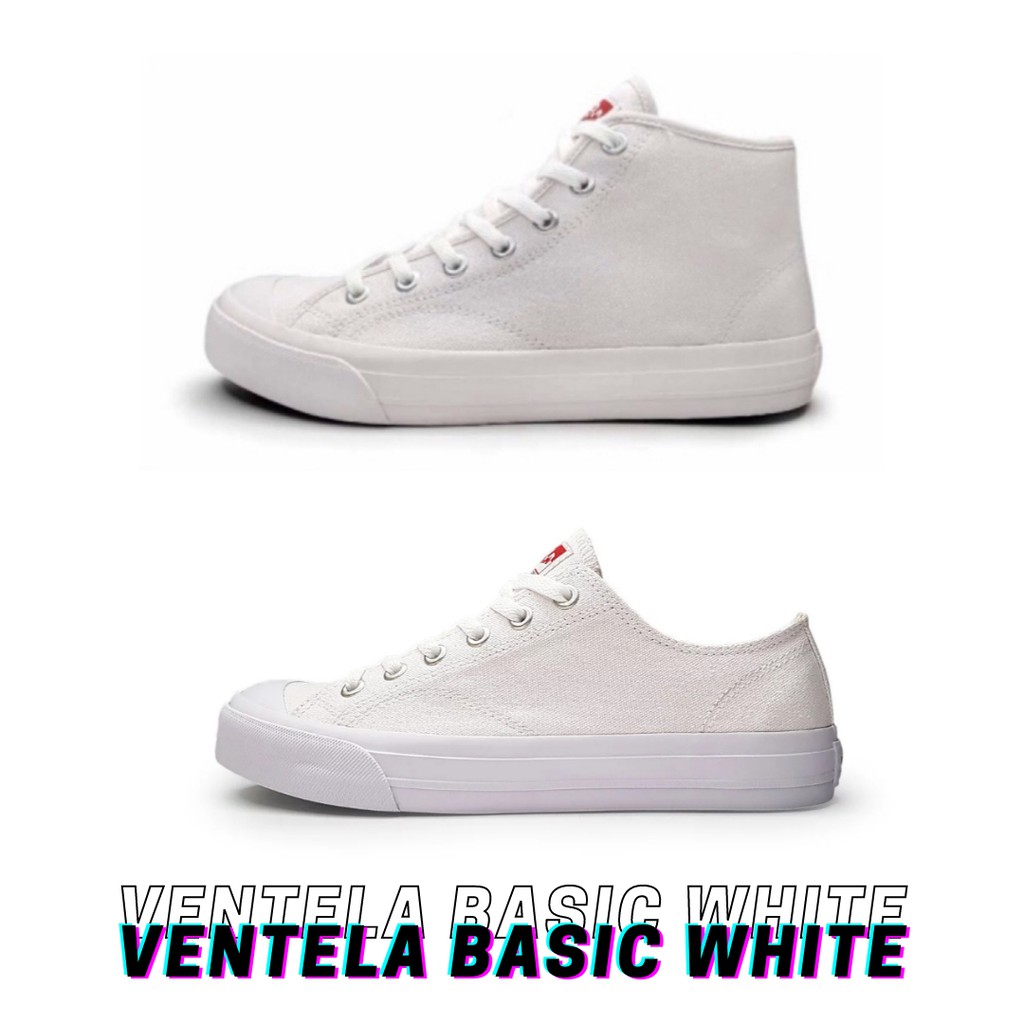 VENTELA Basic White High & Low All Putih Original Lite collection