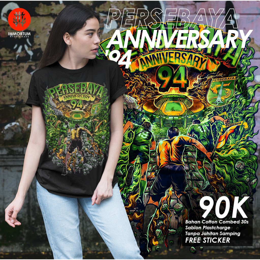 KAOS BONEK ANNIVERSARY 94 PERSEBAYA