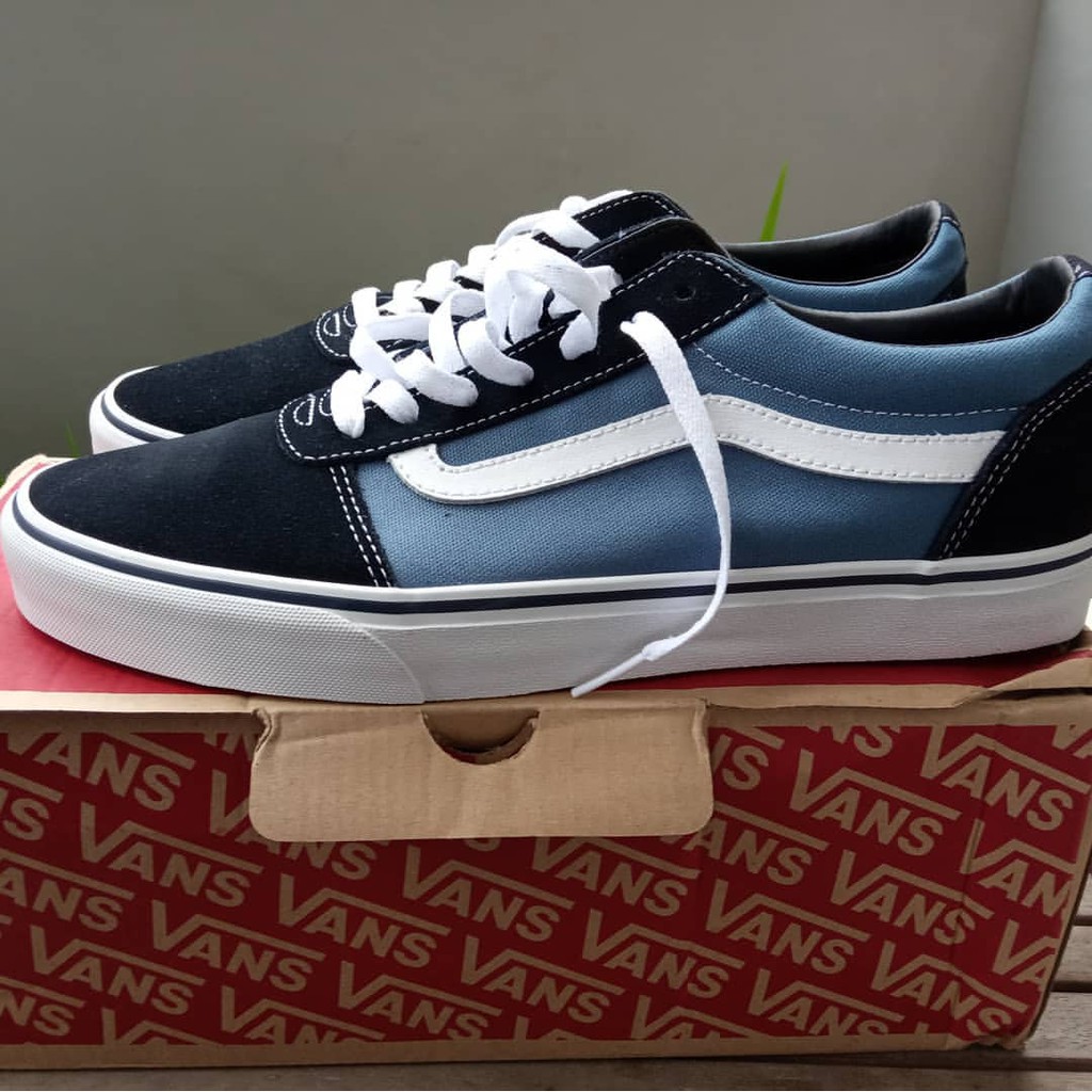 vans ward suede canvas navy