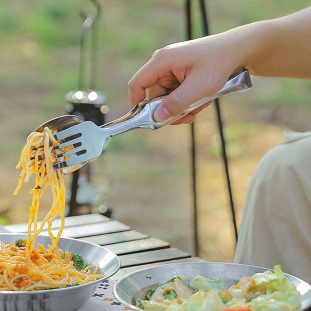 Lanfy Penjepit Makanan Sendok Umum Peralatan Makan Luar Ruangan Pastry Clamp BBQ Klip Peralatan Dapur