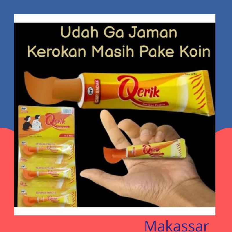 Qerik Cap Badak Alat Kerik | Alat Kerokan Praktis isi 8gr