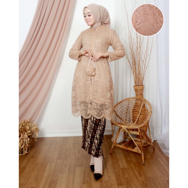 IndahKebaya • SETELAN KEBAYA TUNIK KARTINI BUSUI / DRESS WANITA MUSLIMAH MODERN / TUNIK KURUNG ROK PLISKET BATIK JUMBO / BAJU WANITA KONDANGAN / PAKAIAN WANITA CANTIK / HITAM MOCCA COKSU WARDAH LAVENDER NAVY ROSE GOLD