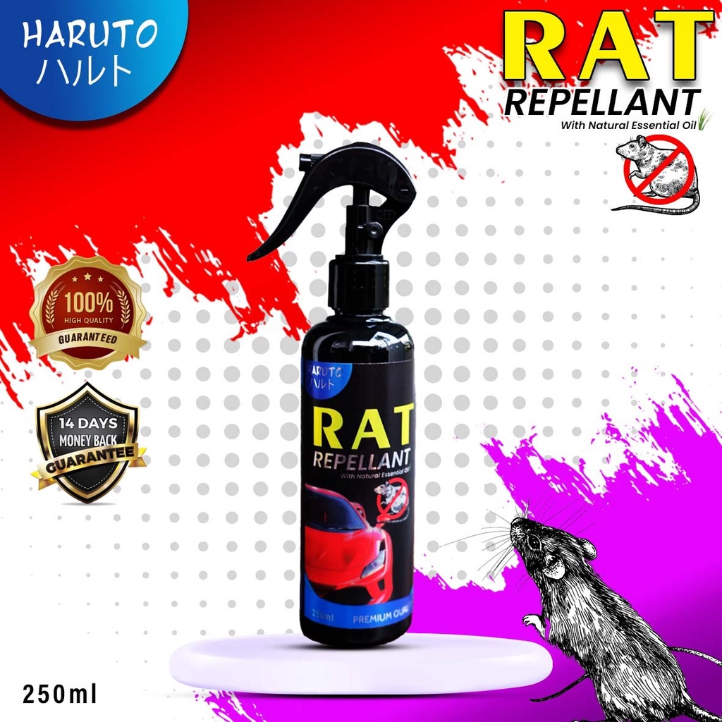 Pengusir tikus ampuh untuk mobil paket 2 Haruto rat repellant + rat repellant PLUS 250ml