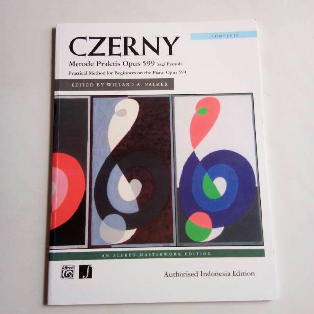 Buku piano Czerny op 599 Alfred Indonesian Edition