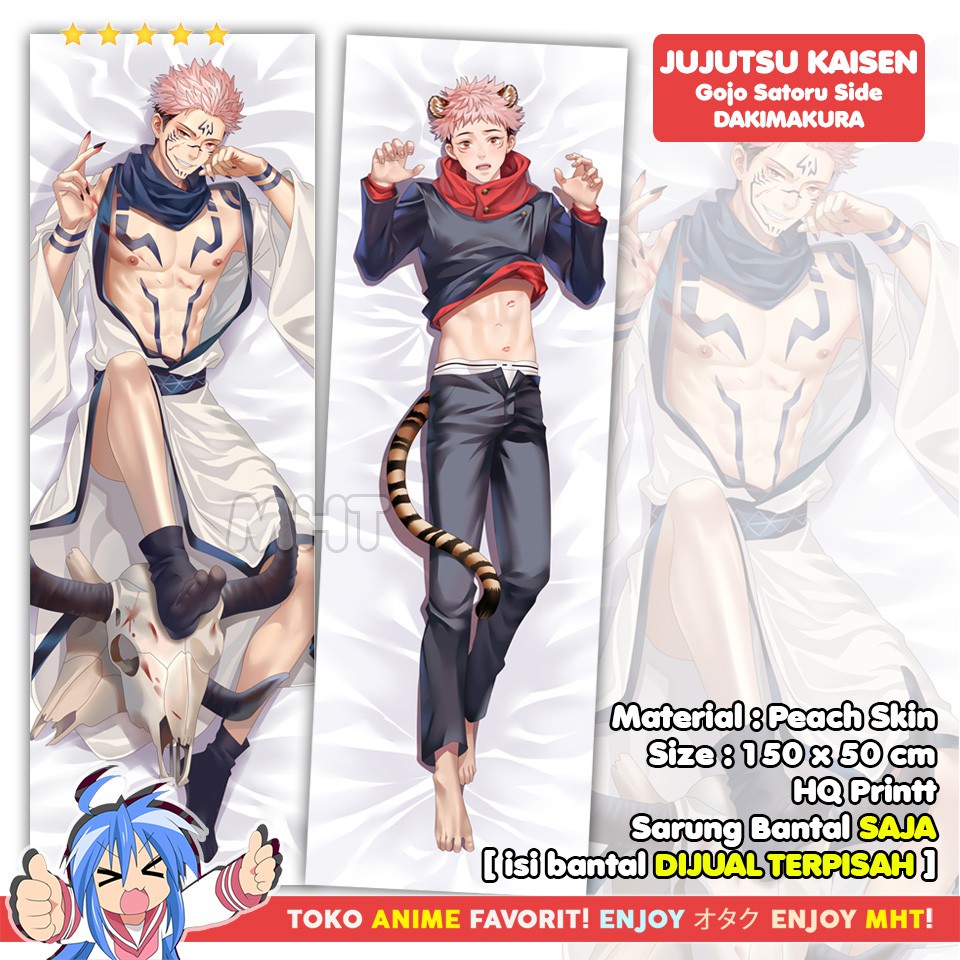 baju sarung kekinian Sarung Bantal Anime Dakimakura Jujutsu Kaisen : Itadori Yuji Ryomen Sukuna bisa