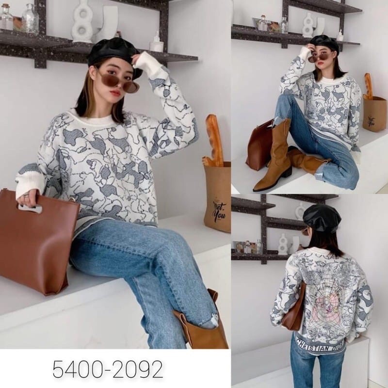 sweater rajut dior premium
