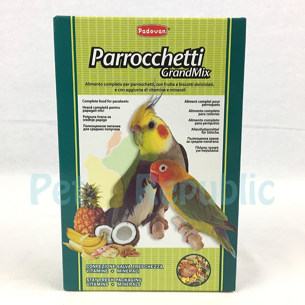 

Pet Republic Makanan Burung Parkit PADOVAN Grandmix for Parrocchetti with fruit 400gr