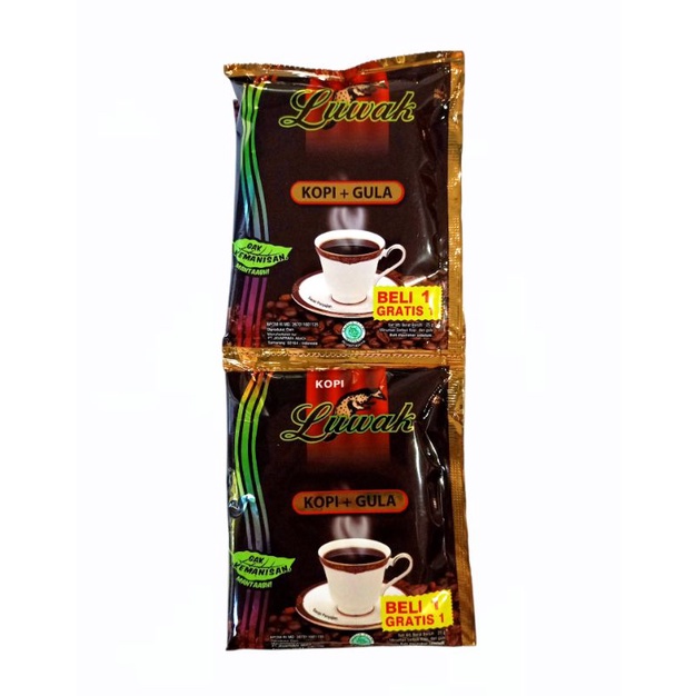 

Kopi Luwak Gula Renteng 25gr Isi 15pc Sachet / Kopi Luwak Hitam 2in1 Kopi+Gula