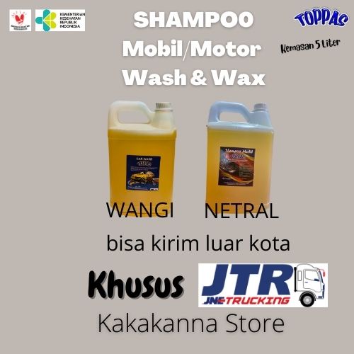 Carwash Mobil Motor Sabun Cuci Mobil Motor 5 Liter Toppas (Netral dan Wangi)