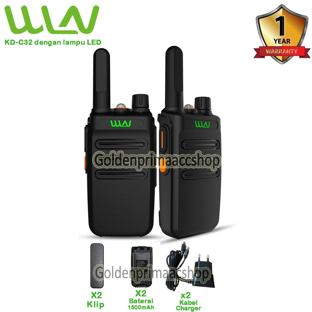HT WLN KD-C32 Baterai 1500mAh dengan Lampu Senter Tanpa Desktop (121)
