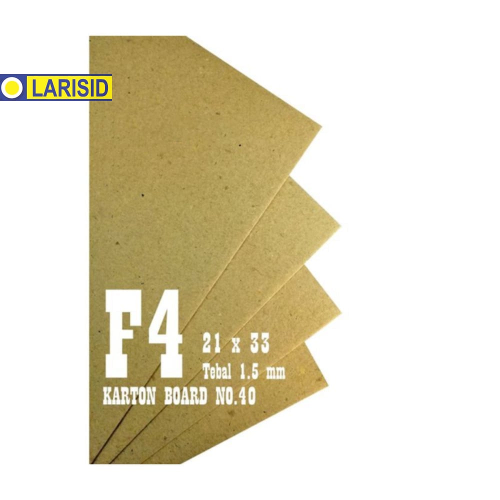 

KARTON BOARD 1 5 MM NO 40 - F4 FOLIO