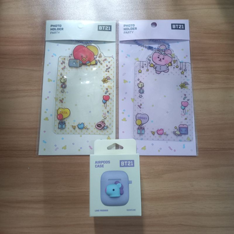 [READY] Official Photocard Holder Party BT21 & Airpods Case — MANG TATA COOKY