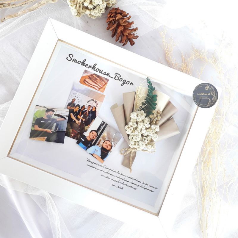 (Figura Premium) Foto Figura 3D Hadiah Ulang Tahun | Kado Wisuda | Kado Pernikahan | Bingkai 3D | Po