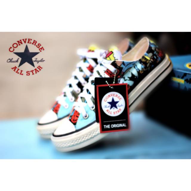 Sepatu Converse Allstar Ox 70s Batman Size 38-43 Import Quality Made In Vietnam