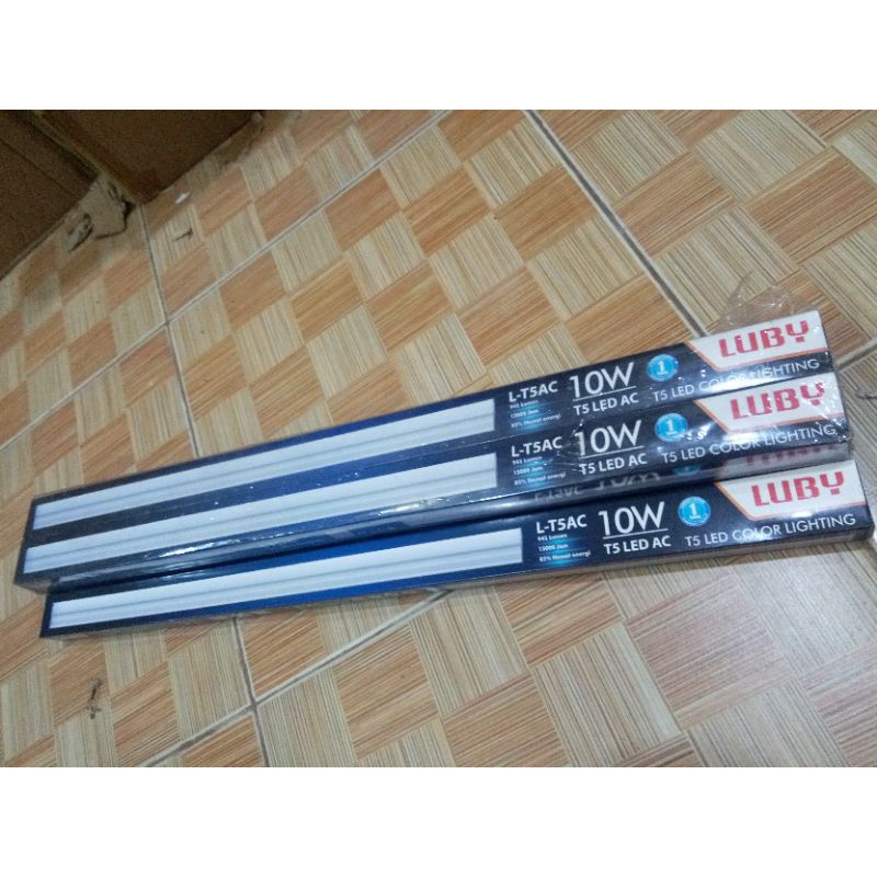 TL T5 led Luby 10w hijau/kuning/merah/putih