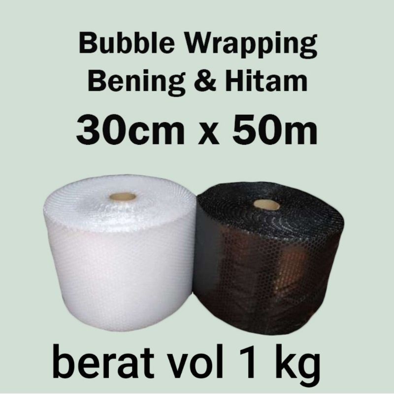

Bubble Wrap ROLL TEBAL 10m x 30cm | 50m x 30cm putih hitam Bubblewrap ROLL