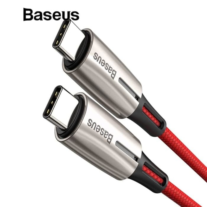 BASEUS KABEL DATA USB TYPE C to TYPE-C CABLE 60W 3A WATER DROP QC 3.0