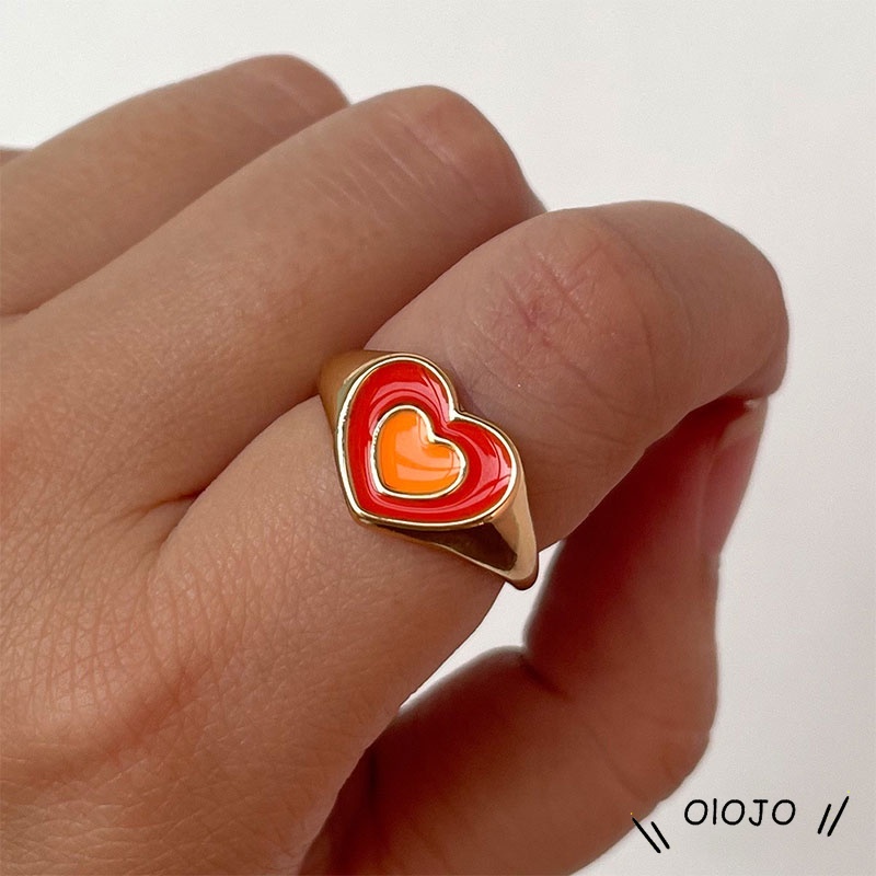 Aksesoris Fashion Cincin Pasangan Cinta Adjustable - ol