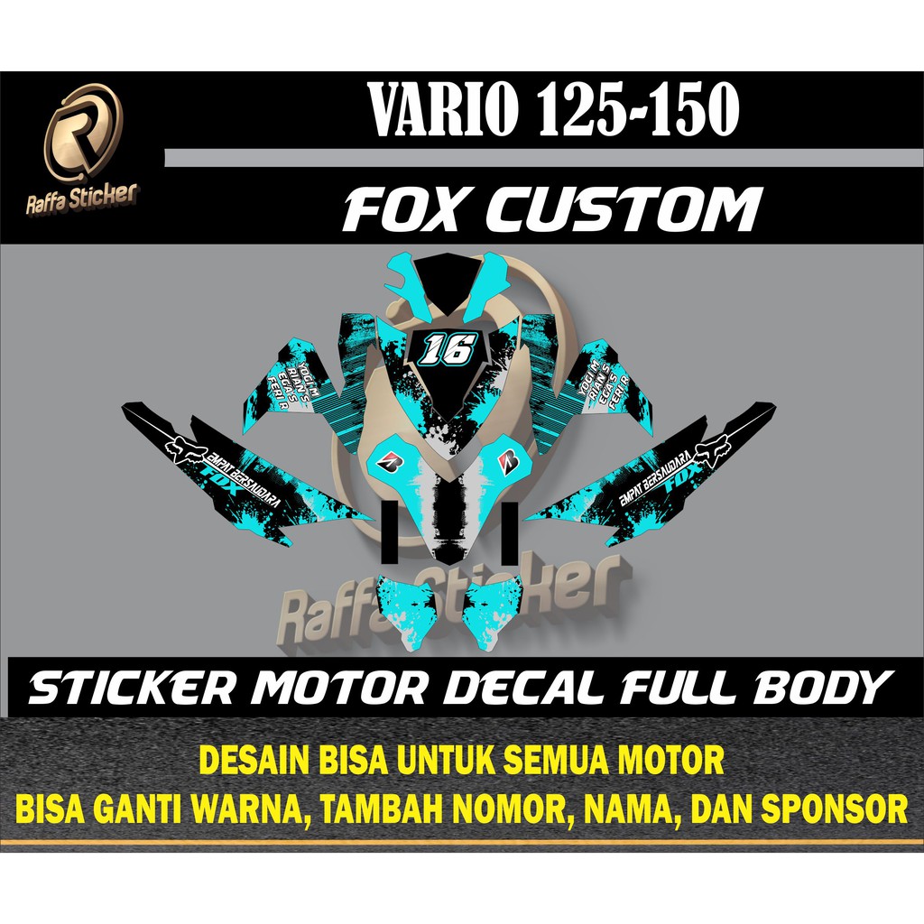 stiker new vario 150 stiker new vario 125 stiker motor honda vario dekal stiker motor vario 150 fox
