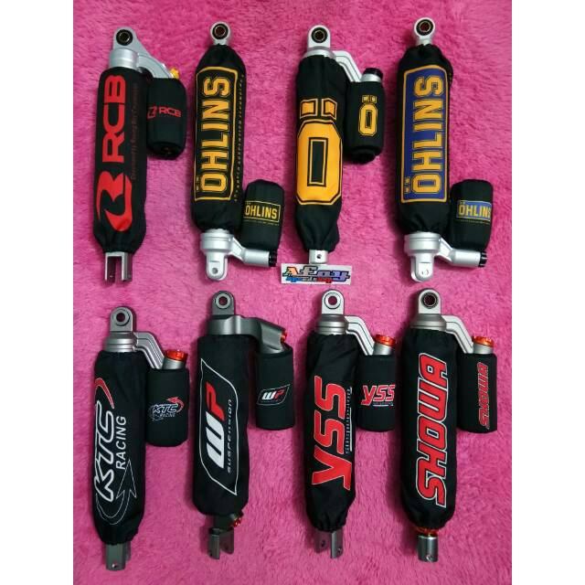 PAKET HEMAT , harga 1 paket sarung per shock & sarung tabung OHLINS WP KTC SHOWA YSS RCB Nitron