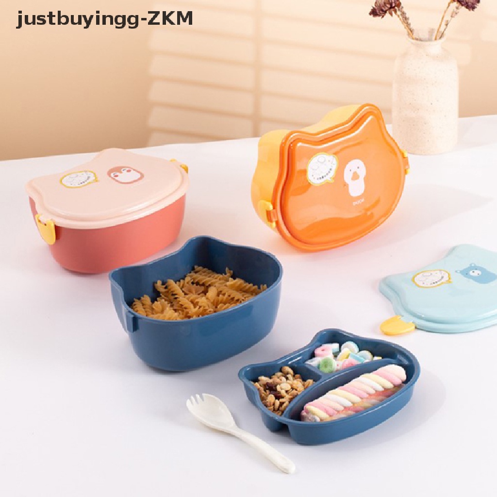 Kotak Makan Siang Bento 2 Lapis Motif Kartun Untuk Anak-Anak