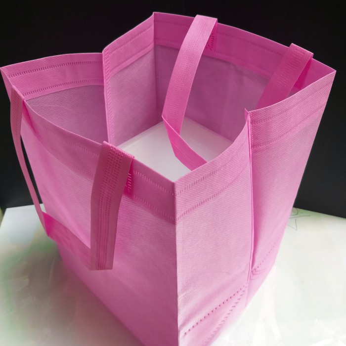 

✨ BISA COD ✨ Tas kain tenteng kotak size 20x20cm( Bermacam warna) Bisa COD