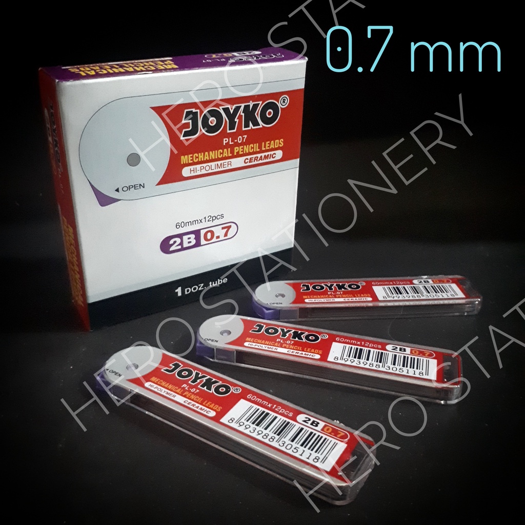 

Joyko isi pensil mekanik ceramic 0,7 mm PL-07 . 12 tube