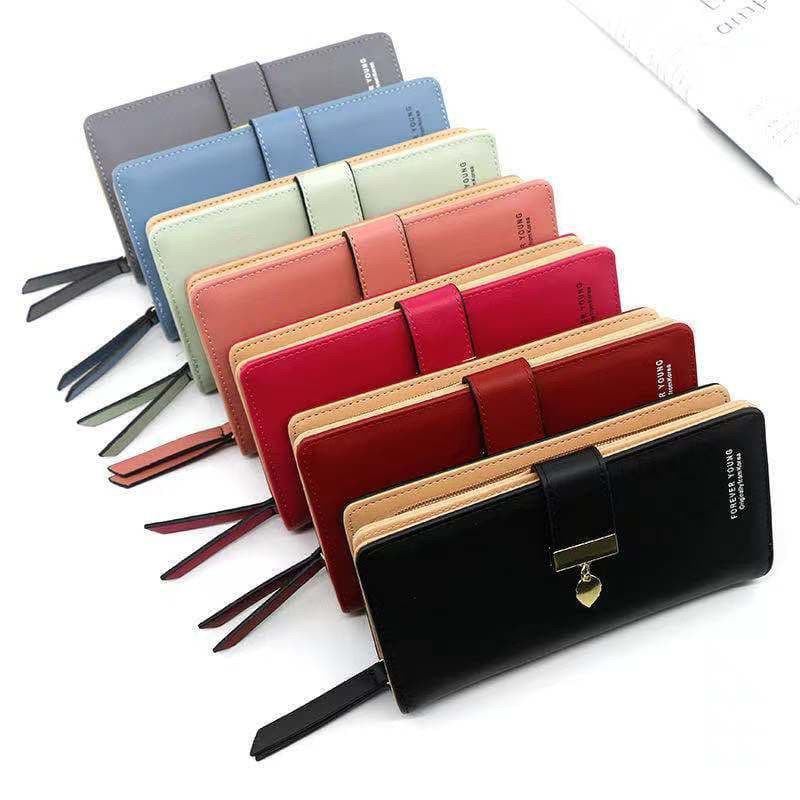 DOMPET PANJANG WANITA IMPORT KOREA KULIT PREMIUM MEWAH DAUN FASHION SCALY MURAH LIPAT WA093B5