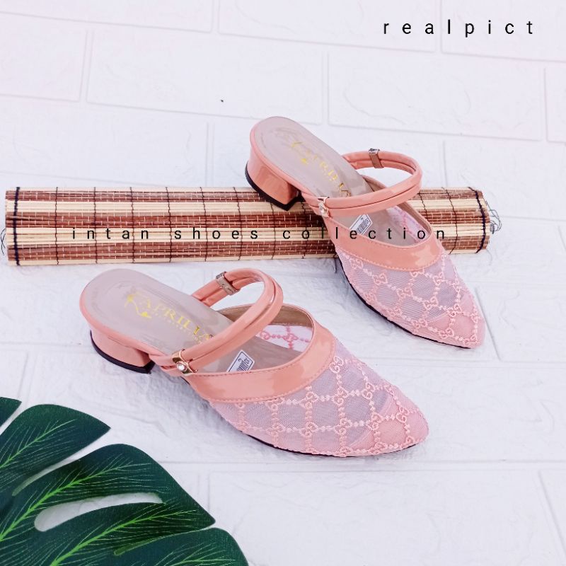 Sandal pesta anak perempuan hak tahu 3cm model terbaru kekinian/sendal brukat anak perempuan usia 6-12tahun bisa cod bayar di tempat/sepatu sandal pesta anak perempuan